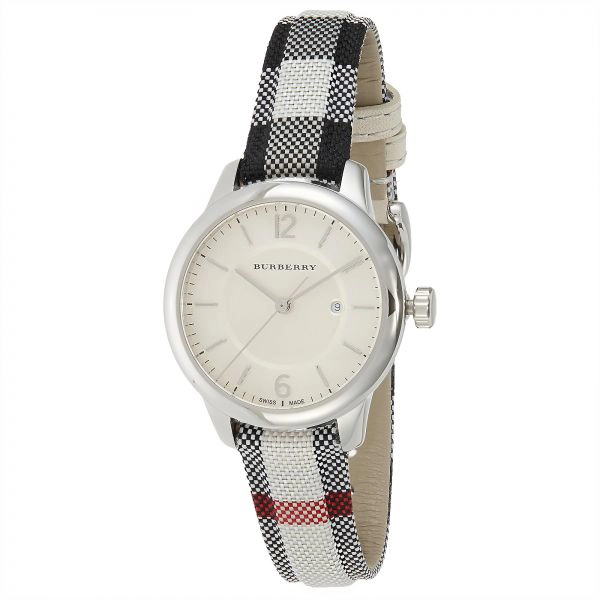 Burberry BU10103 Stone Check Fabric Ladies Watch