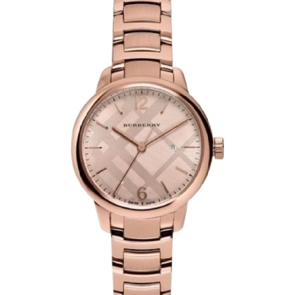 Burberry Bu10116 Rose Gold Women's Classic Round Watch