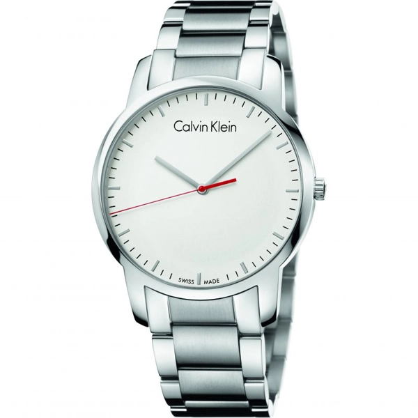 Calvin Klein K2G2G1Z6 Mens City Silver Steel Bracelet Watch