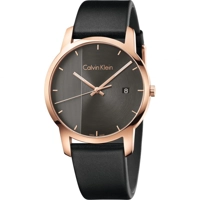 Calvin Klein K2G2G6C3 Mens Black Leather City ..