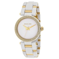 Michael Kors MK4315 Delray Pave White and Gold..