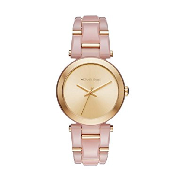 Michael Kors MK4316 Gold-Tone Dial Pink Acetate Ladies Watch