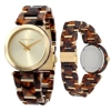 additional image for Michael Kors MK4314 Gold Dial Tortoise Acetate Ladies Watch
