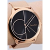 additional image for Calvin Klein K3M21621 Minimal Rose Gold Mesh Black Dial Unisex Watch