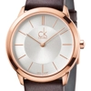 additional image for Calvin Klein K3M216G6 Minimal Brown Leather Strap Unisex Watch
