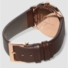 additional image for Calvin Klein K3M216G6 Minimal Brown Leather Strap Unisex Watch