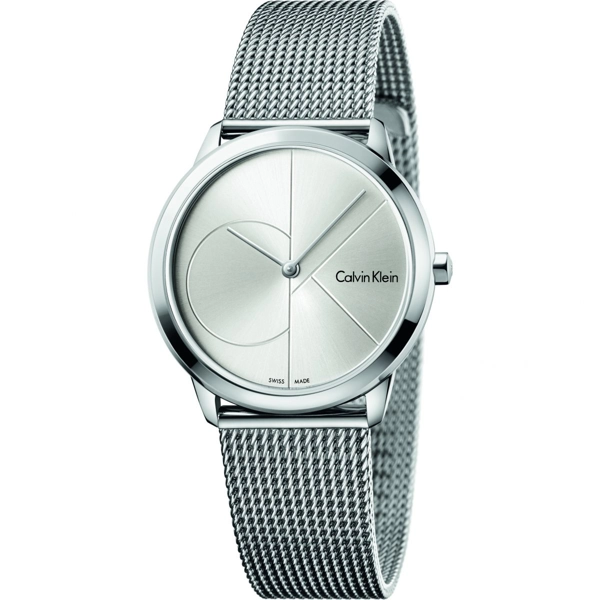 Calvin Klein K3M2212Z Minimal Stainless Steel Mesh Womans Watch