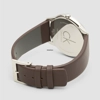 additional image for Calvin Klein K3M221G6 Minimal Brown Leather Strap Silver Ladies Dial