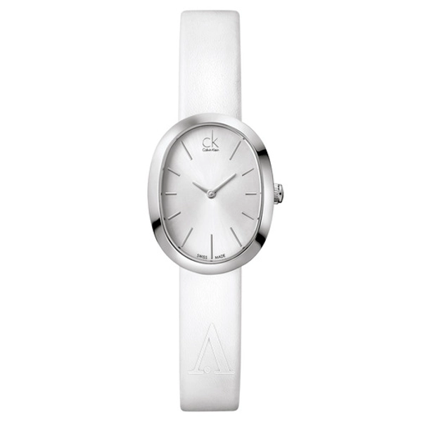 Calvin Klein K3P231L6 Women's Leather Strap Wrist Watch