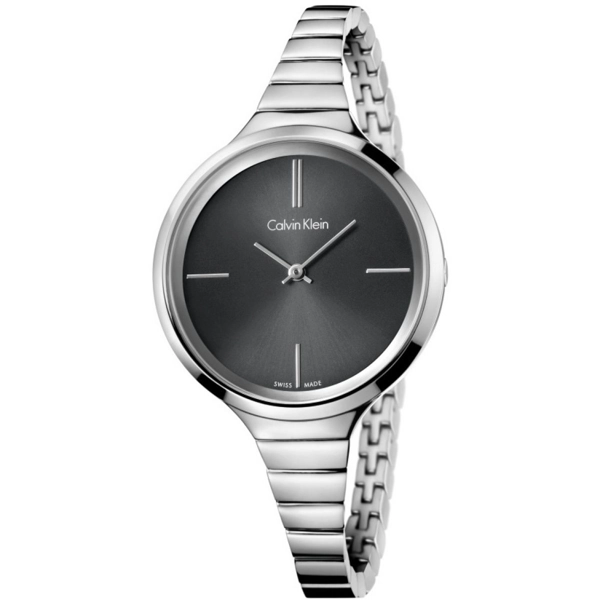 Calvin Klein K4U23121 Lively Black Dial Stainless Steel Ladies Watch