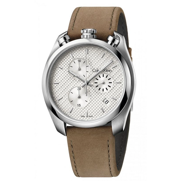 Calvin Klein K6Z371G6 Light Brown Leather Chronograph Men's Watch