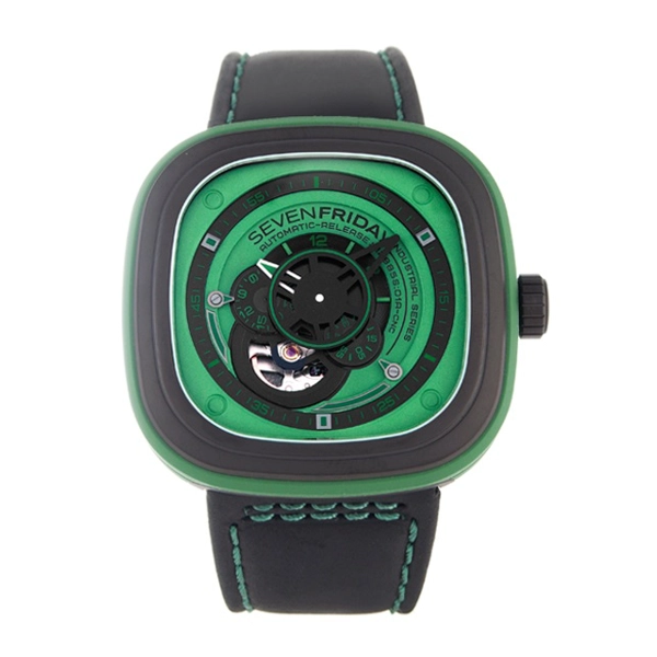 Sevenfriday p1-05 Green 47mm Black PVD Steel Automatic Men’s Watch