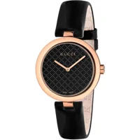 Gucci YA141401 Diamantissima Black Dial Black ..