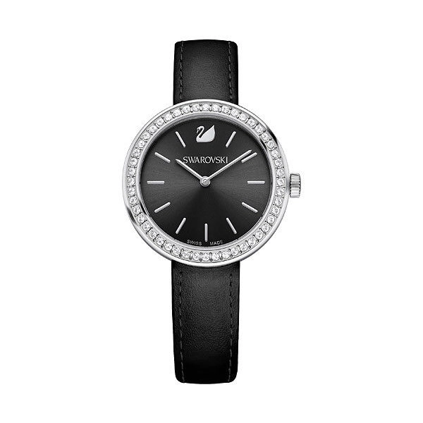 Swarovski 5172176 Crystal Daytime Black Ladies Watch