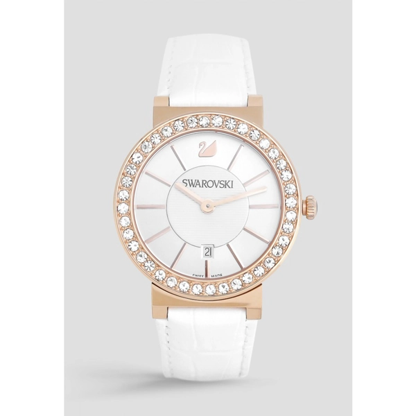 Swarovski 1094362 Citra Sphere Gold Tone Leather Glitz Women's Watch