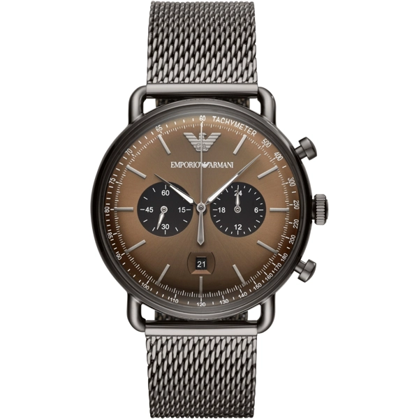 Emporio Armani AR11141 Brown Dial Stainless Steel Men’s Watch