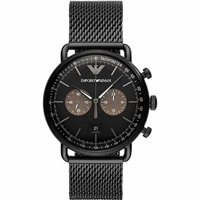 Emporio Armani AR11142 Black Stainless Steel M..