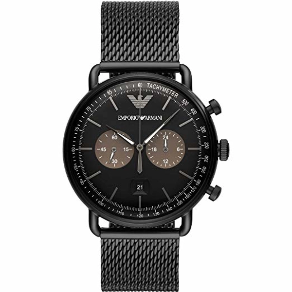 Emporio Armani AR11142 Black Stainless Steel Mesh Bracelet Men’s Watch