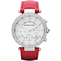 Michael Kors MK2278 Parker Pink Leather Strap ..