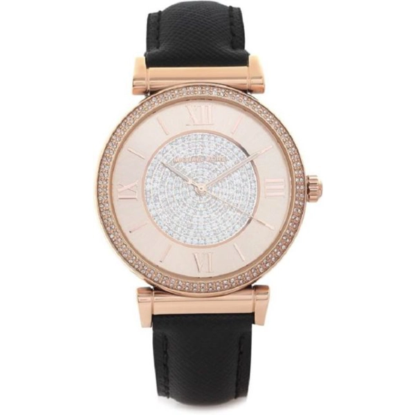 Michael Kors MK2376 Catlin Crystal Pave Rose Gold Dial Ladies Watch