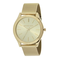 Michael Kors MK3282 Slim Runway Gold-Tone Mesh..