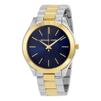 Michael Kors MK3479 Slim Runway Blue Dial Two-..