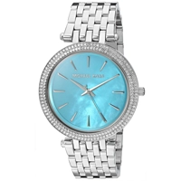 Michael Kors MK3515 Darci Turquoise Dial Stain..