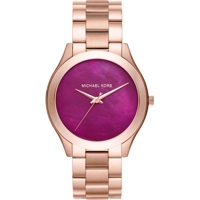 Michael Kors MK3550 Slim Runway Pink Dial Rose..
