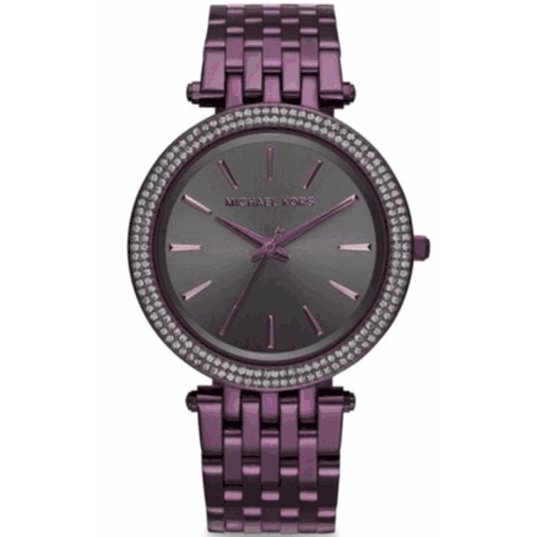 Michael Kors MK3554 Darci Gunmetal Dial Stainless Steel Ladies Watch