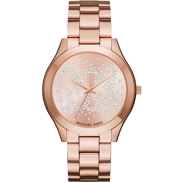 Michael Kors MK3591 Slim Runway Rose Gold Tone Dial Ladies Watch