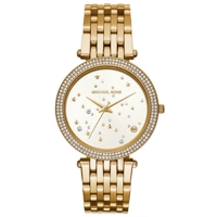 Michael Kors MK3727 Darci White Dial Gold Tone..
