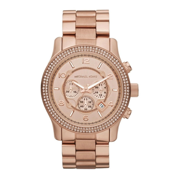 Michael Kors MK5576 Runway Double Glitz Rose Gold Ladies Watch