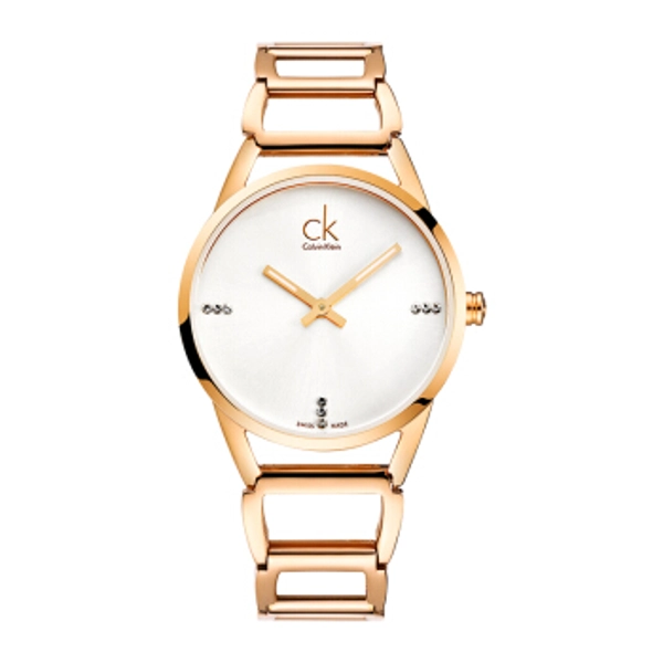 Calvin Klein K3G2362W Stately PVD Gold Rose Tone Women's Watch