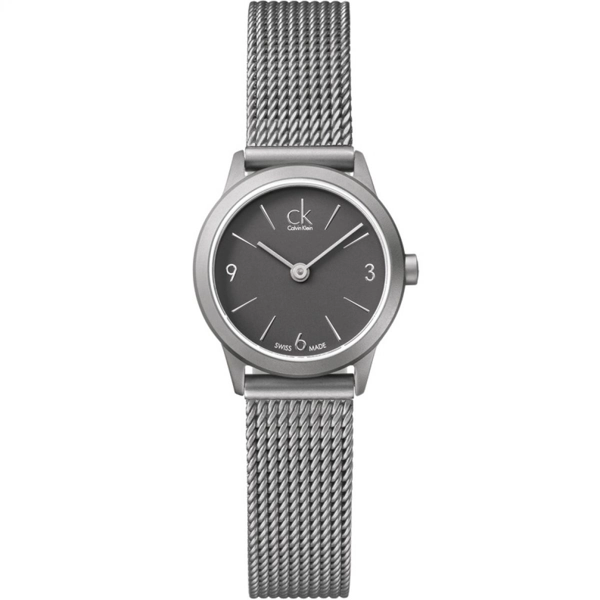 Calvin Klein K3M53154 Minimal Grey Dial 25mm Women's Wrist Watch