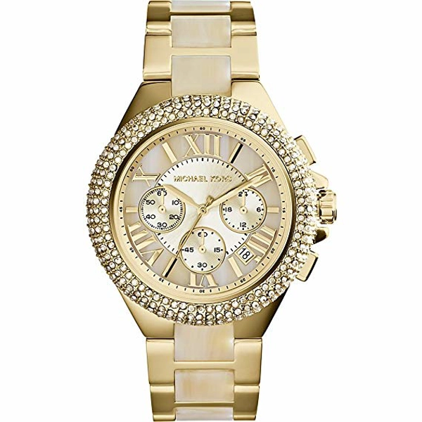 Michael Kors MK5902 Camille Gold Tone Horn Acetate Ladies Watch