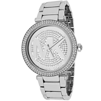Michael Kors MK5925 Parker Silver Crystal Pave..