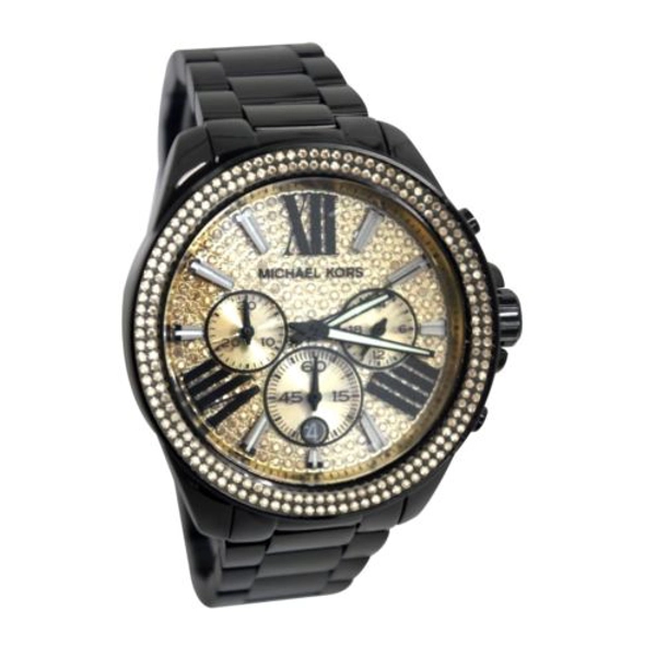 Michael kors wren crystal pave chronograph ladies watch best sale