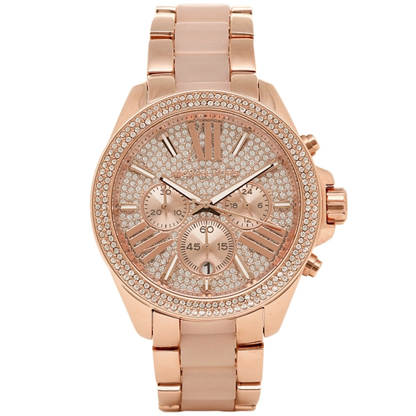 Michael Kors MK6096 Wren Crystal Dial Rose Tone Steel Ladies Watch
