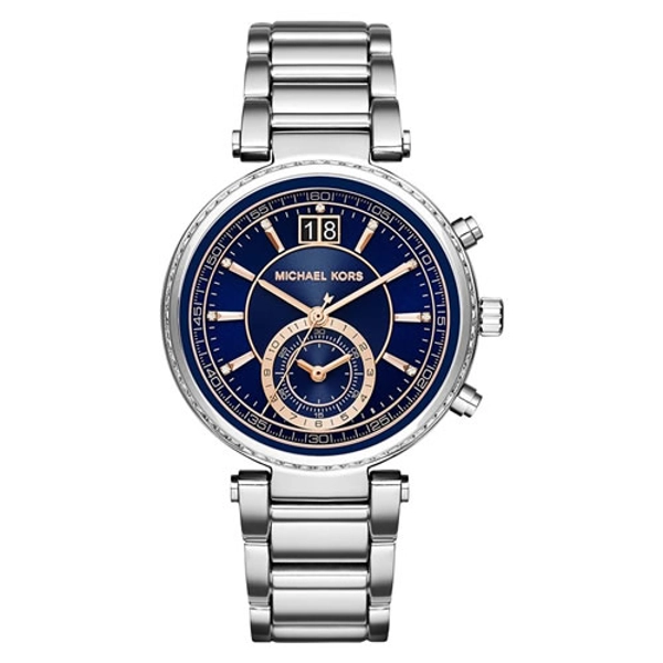 Michael Kors MK6224 Sawyer Blue Dial Stainless Steel Ladies Watch