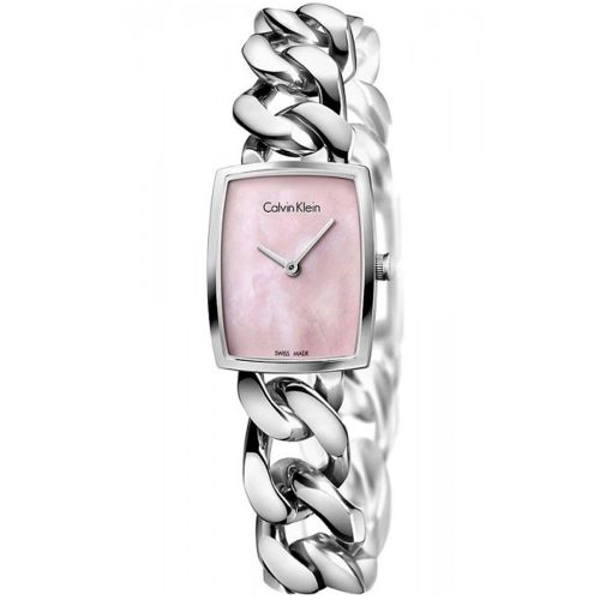 Calvin Klein K5D2M12E Amaze Pink Dial Steel Bracelet Women’s Watch