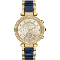 Michael Kors MK6238 Parker Two-Tone Gold Blue ..