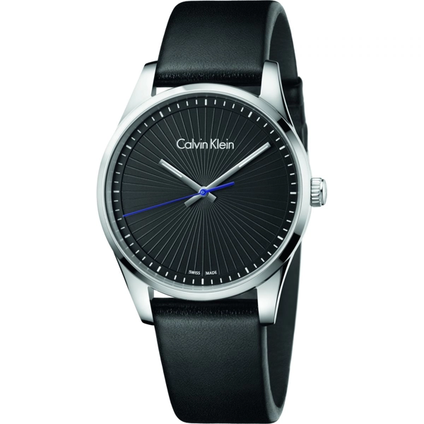 Calvin Klein K8S211C1 Steadfast Black Dial Men's Stainless Steel Watch