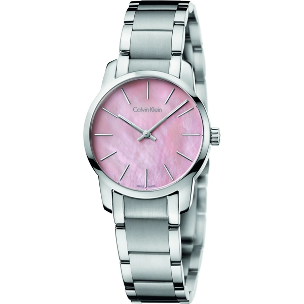Calvin Klein K2G2314E City Swiss Made Pink Dial Women’s Bracelet Watch