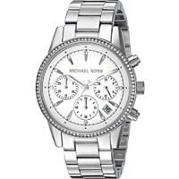 Michael Kors MK6428 Ritz White Dial Silver Ton..
