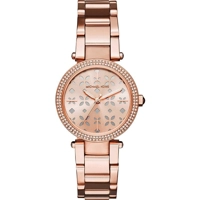 Michael Kors MK6470 Mini Parker Floral Rose Go..