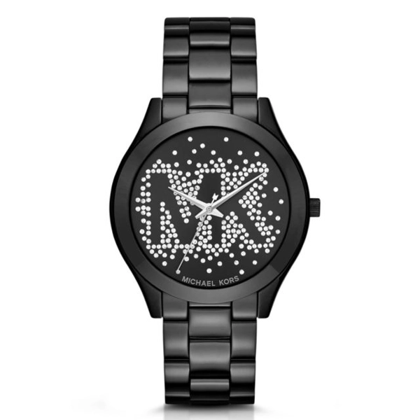 Michael Kors MK3589 Mini Slim Runway Black Dial Ladies Watch