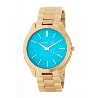 Michael Kors MK3492 Runway Blue Dial Stainless..