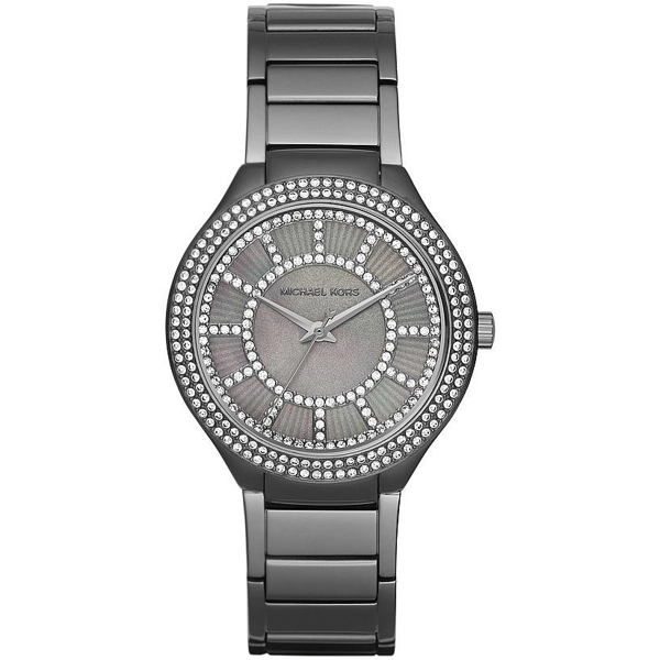Michael Kors MK3410 Kerry Grey Dial Gunmetal Plated Ladies Watch