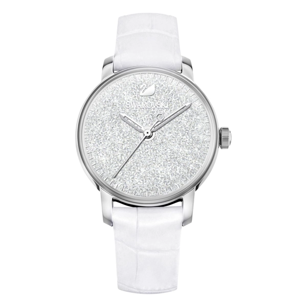 Swarovski 5295383 Crystalline Hours Ladies Leather Strap Watch