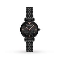 Emporio Armani AR11245 Ladies Black Stone Watch